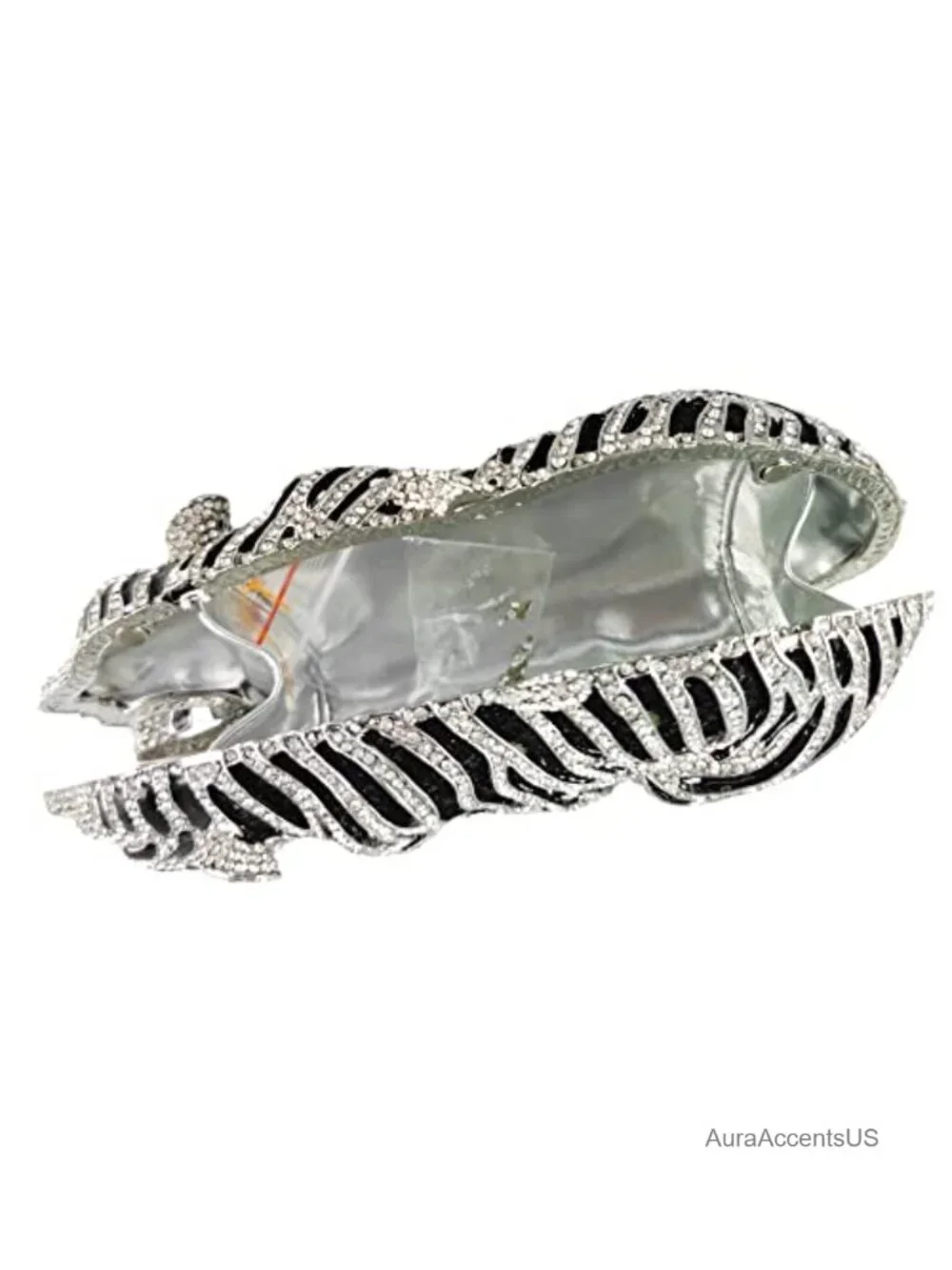 Tiger Rhinestone Clutch Purse Evening Bag Sparkly Bridal Wedding Crystal Clutch